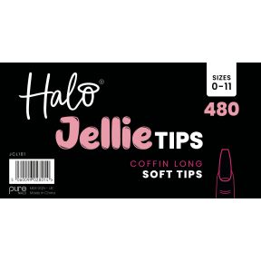 Halo Jellie tips Coffin Sizes 0-11 (480)